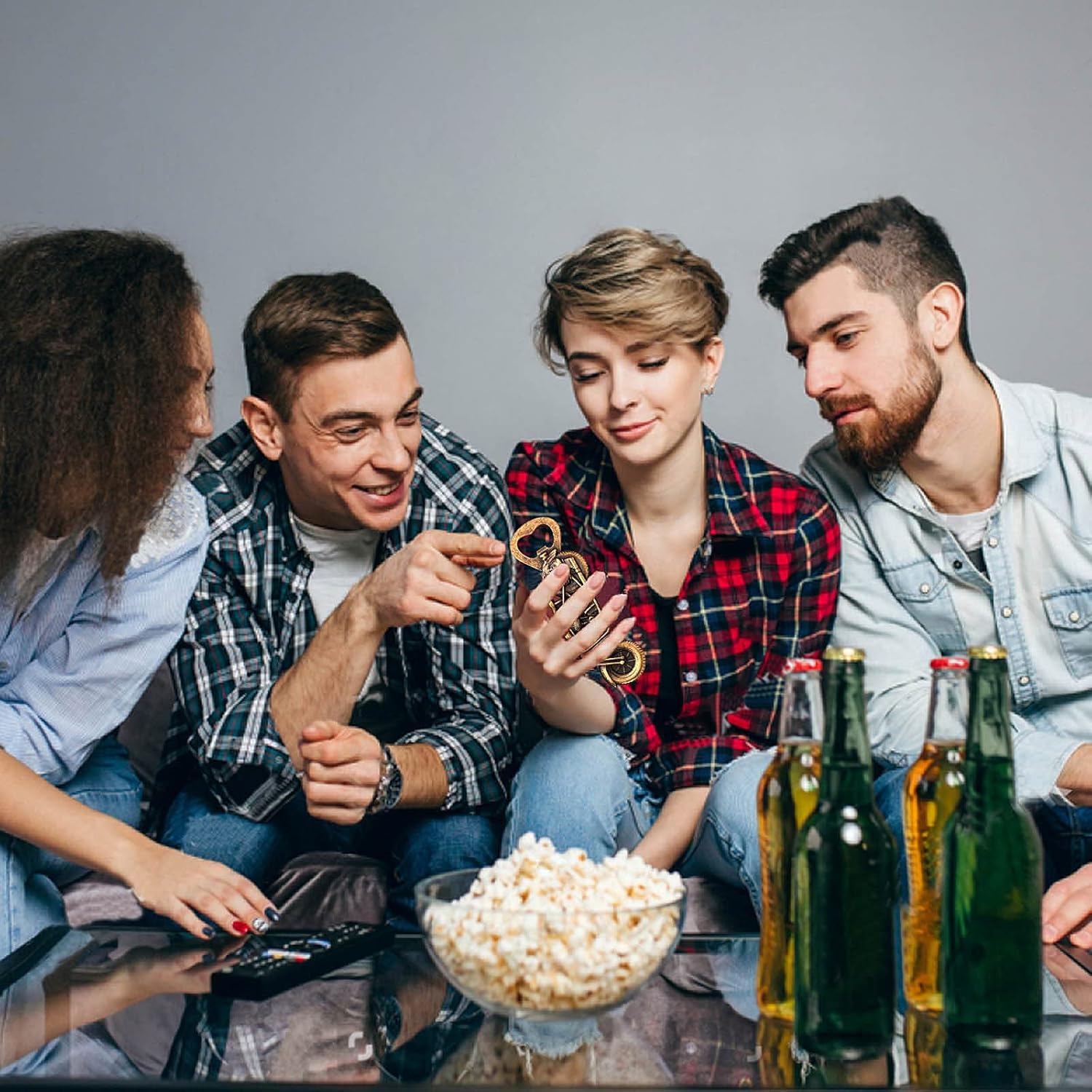 Unique Motorcycle Beer Gifts for Men Vintage Motorcycle Bottle Opener, Fathers Day Gift Christmas Birthday Gift for Him Dad Husband Grandpa Boyfriend