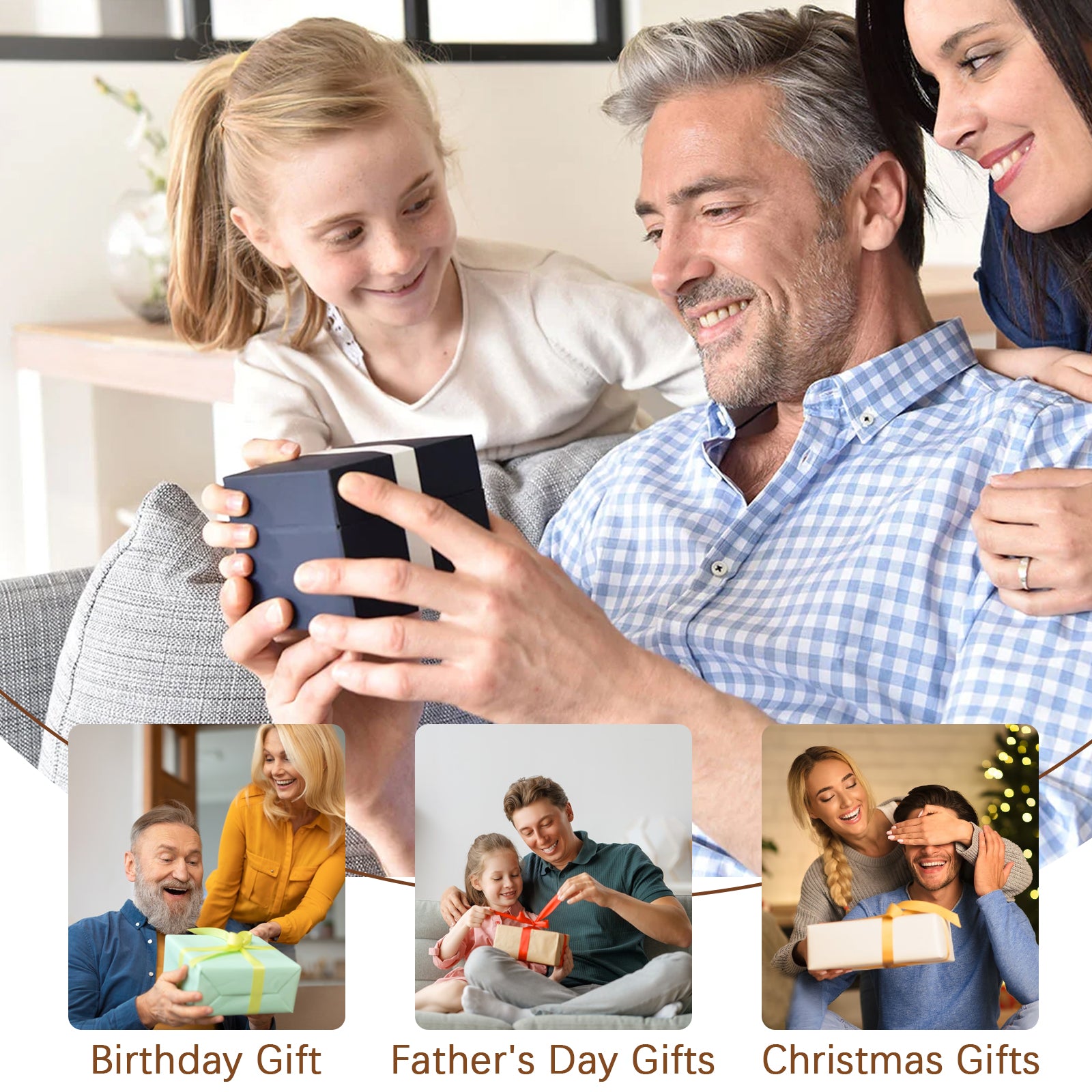 Unique Fish Beer Gifts for Men Vintage Bottle Opener, Fishing Father's Day Birthday Christmas Valentine's Day Gift for Dad Husband Grandpa Boyfriend