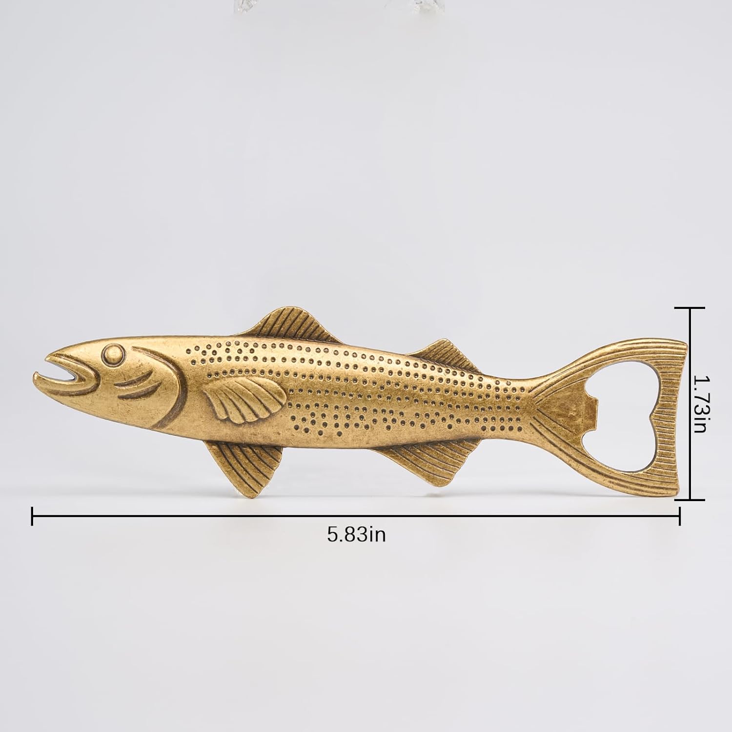 Unique Fish Beer Gifts for Men Vintage Bottle Opener, Fishing Father's Day Birthday Christmas Valentine's Day Gift for Dad Husband Grandpa Boyfriend